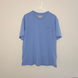 Hypothesis men’s large Sky Blue Medical scrub top Tee with Pocket
